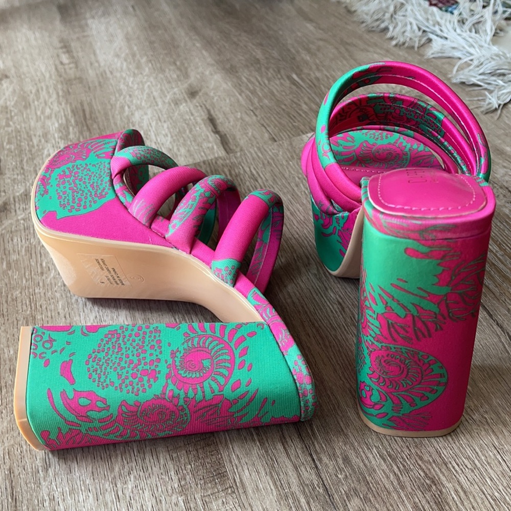 Platform chunky heel sandals - Picture 5 of 7